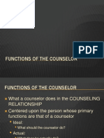 Functions of The Counselor