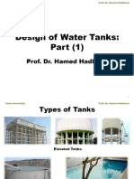 Prof. Dr. Hamed Hadhoud. Design of Water Tanks - Part (1) - PDF