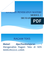 Analisis Materi Ajar Modul 1