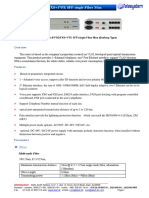 PCM Mux 8FXO/FXS+1 FE SFP Single Fiber Mux: Model: T