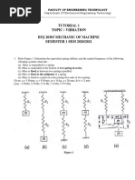 Tutorial 1 Topic: Vibration BNJ 20303 Mechanic of Machine SEMESTER 1 SESI 2020/2021