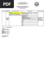 Weekly Home Learning Plan: Banisil National High School