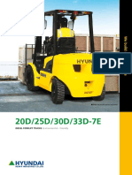 20D/25D/30D/33D-7E: Diesel Forklift Trucks