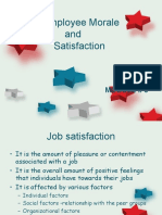 Employee Morale and Satisfaction: Module # 3