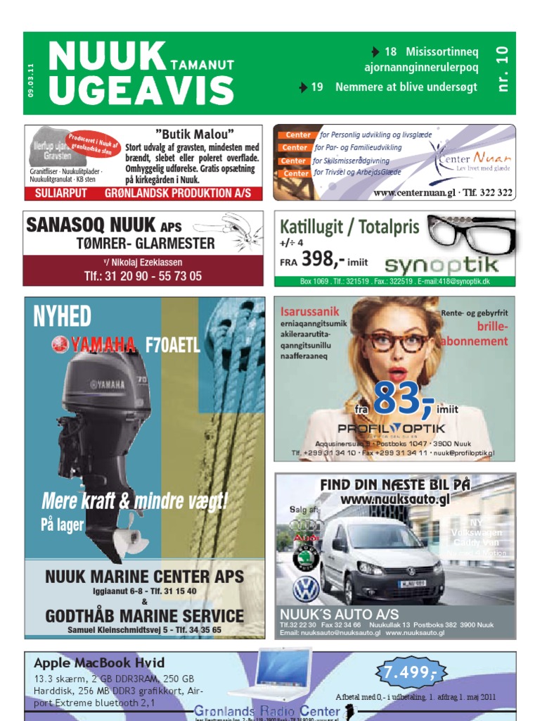 Ja Kostbar spids 2011/10 - Nuuk Ugeavis | PDF