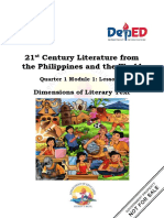 21 Century Literature From The Philippines and The World: Dimensions of Literary Text