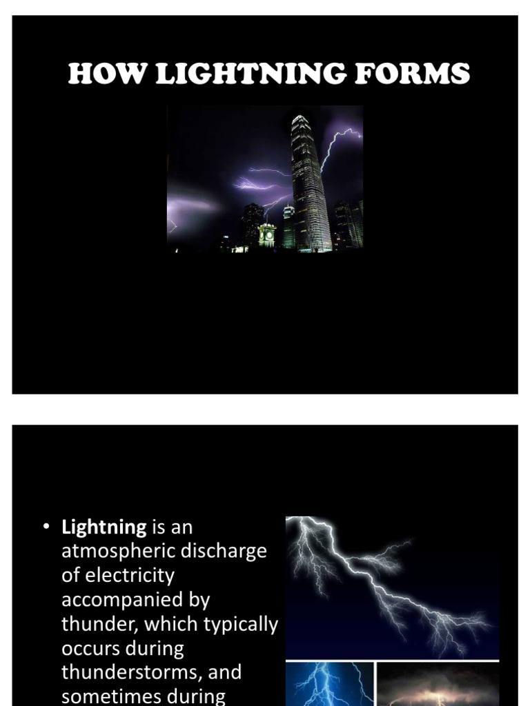 HOW LIGHTNING FORMS Lightning Evaporation