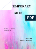Contemporary Arts: Lavilla, Ailyn Joy M. Grade 12 Abm-1