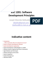 BSE 1201: Software Development Principles: Joseph Kibombo Balikuddembe