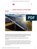 INSULATION RESISTANCE ARRAY