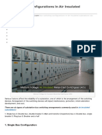 Bus Switching Configurations in Air Insulated Substations (AIS)