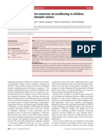 The Effects of Oral-Motor Exercises On Swallowing in Children: An Evidence-Based Systematic Review