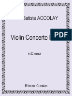 Accolay, Jean Baptiste. Accolay Violin Concerto No 2 in D Minor