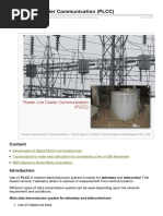 Power Line Carrier Communication (PLCC) : Content