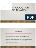 Introduction To Taxation
