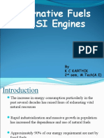 Alternative Fuels For SI Engines: by K C Karthik 2 Sem, M.Tech (A.E)