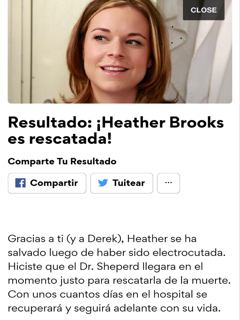 Grey's Anatomy Juegos TEST ¿A Quién Regresarías de La Muerte en