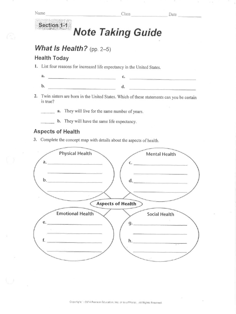 Unit 1 Health Notes | PDF