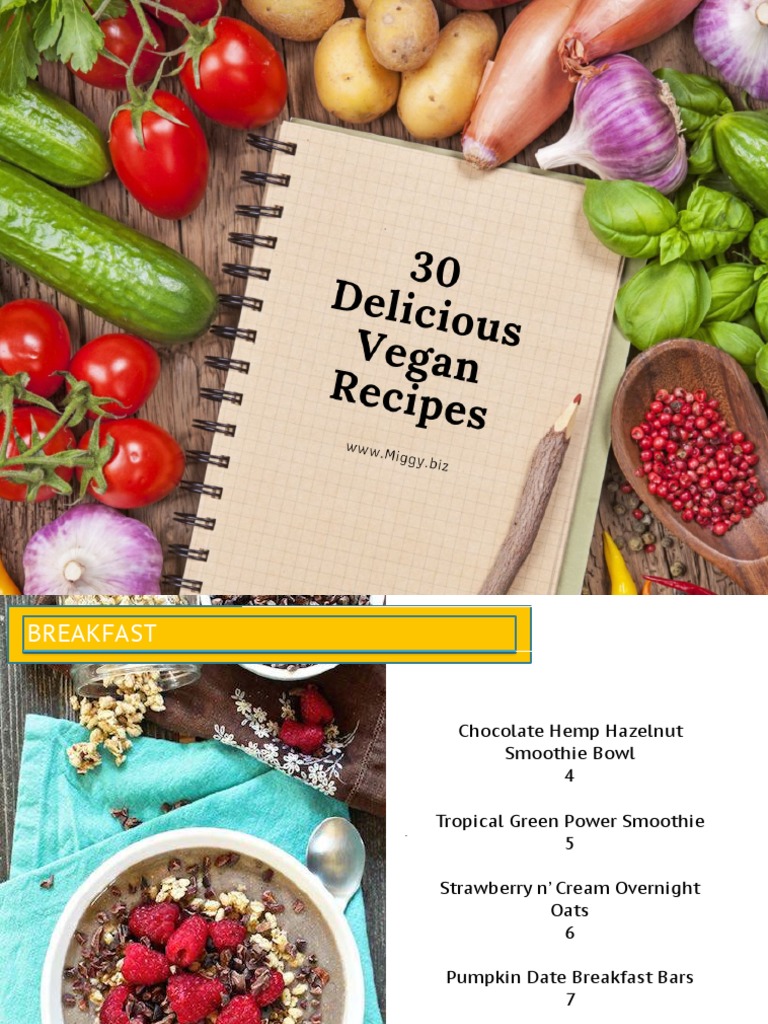 30 Delicious Vegan Recipes | PDF | Burrito | Salad
