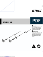 Stihl HL 100: Warning