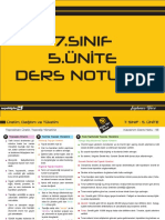 7.sınıf 5.ünite Ders Notları