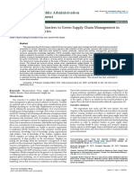 Research Analysis On Barriers To Green Supply Chain Management Inpharmaceutical Industries 2315 7844 1000176