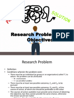 Research Problems and Objectives
