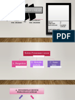 Sistem Persamaan Linear: Firma Dan Sintia Febiani NPM. 1984202035 NPM. 1984202038