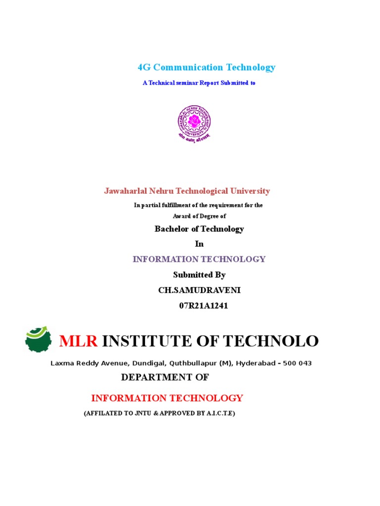 4G Communication Technology | PDF
