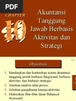 Chapt 10 Activity and Strategy Based Responsibility Accounting