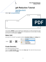 Shear Strength Reduction Tutorial: Select Unit