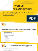 SAD - Ch1 - Introduction To Object-Oriented Development