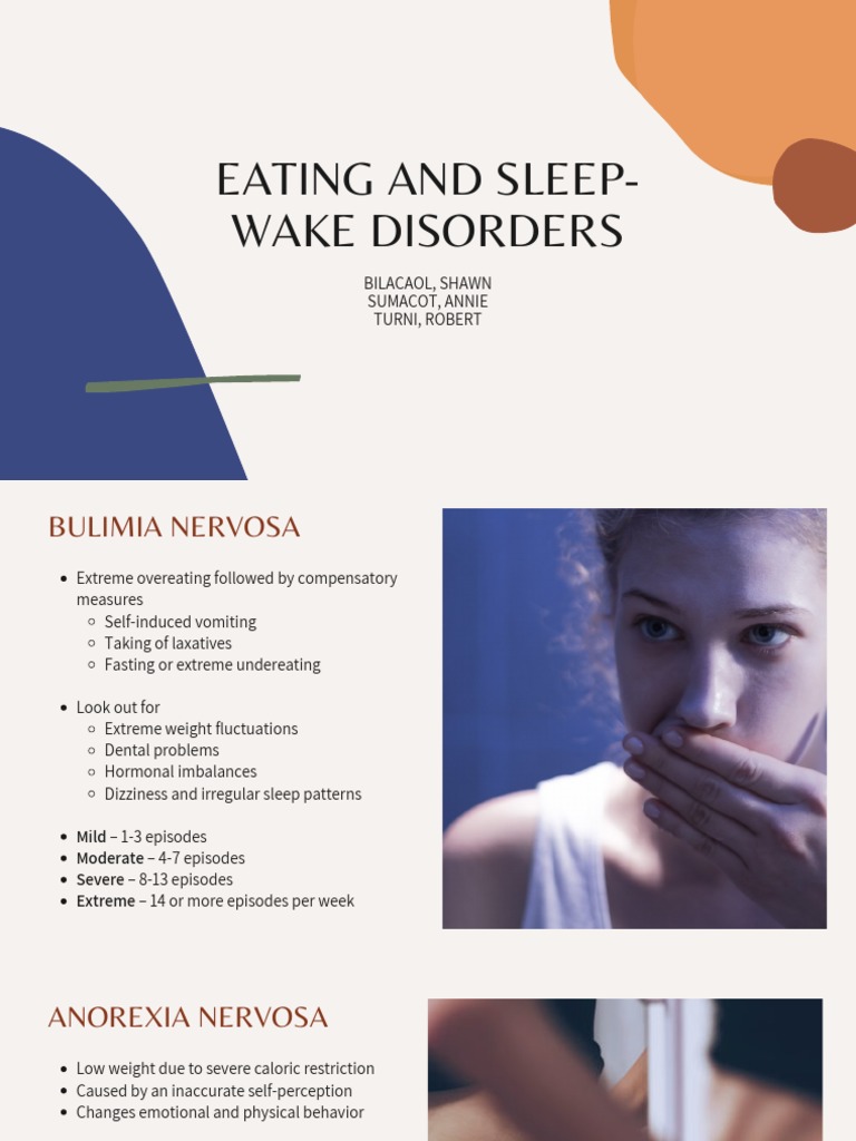Eating and Sleep-Wake Disorders | PDF | Eating Disorder | Insomnia