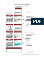 DRAFT II Academic Calendar - 2021-2022