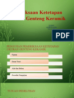 3.6 Pemeriksaan Ketetapan Ukuran Genteng Keramik