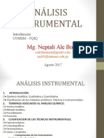 1ro Analisis Instrumental Introduccion 2017 I