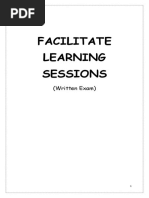 Facilitate Learning Sessions: (Written Exam)