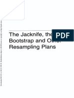 The Jacknife, The Bootstrap and Other Resampling Plans