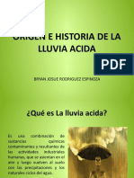 Origen e Historia de La Lluvia Acida