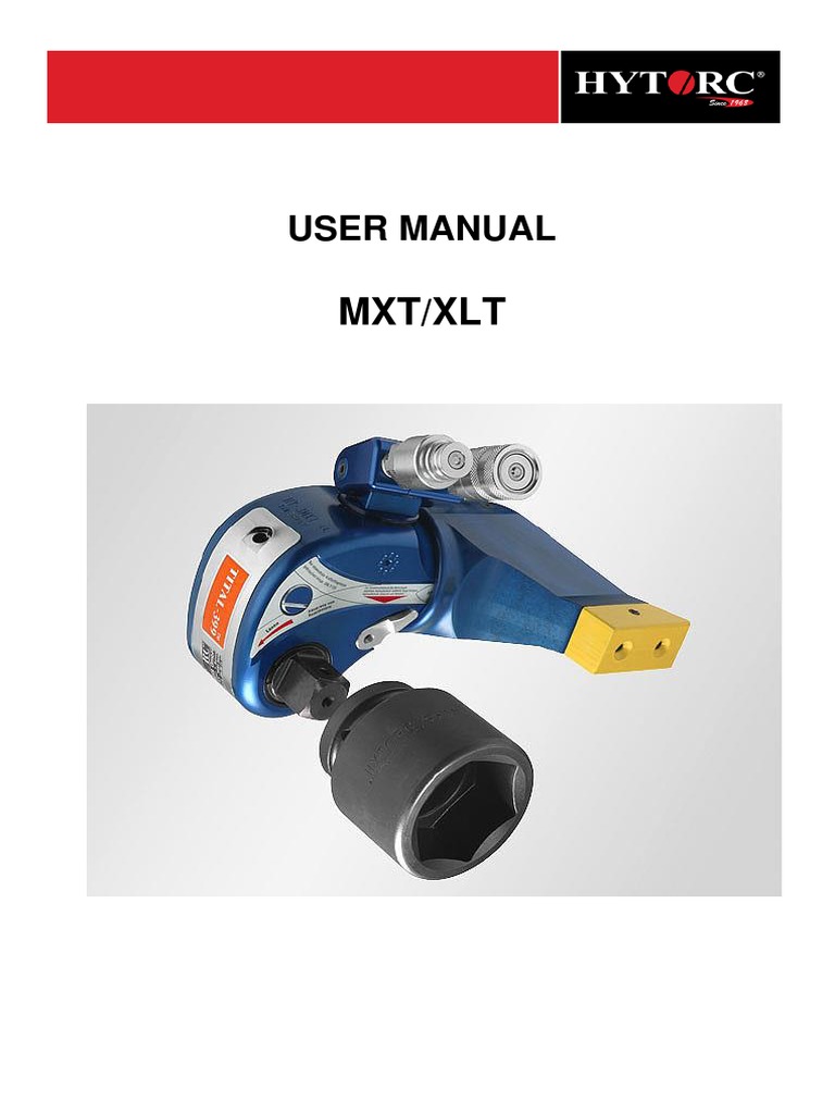 HYTORC MXT/XLT User Manual | PDF | Technology & Engineering