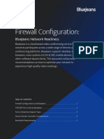 Firewall Configuration:: Bluejeans Network Readiness