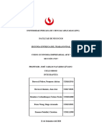 Segunda Entrega Trabajo Parcial Economía Empresarial