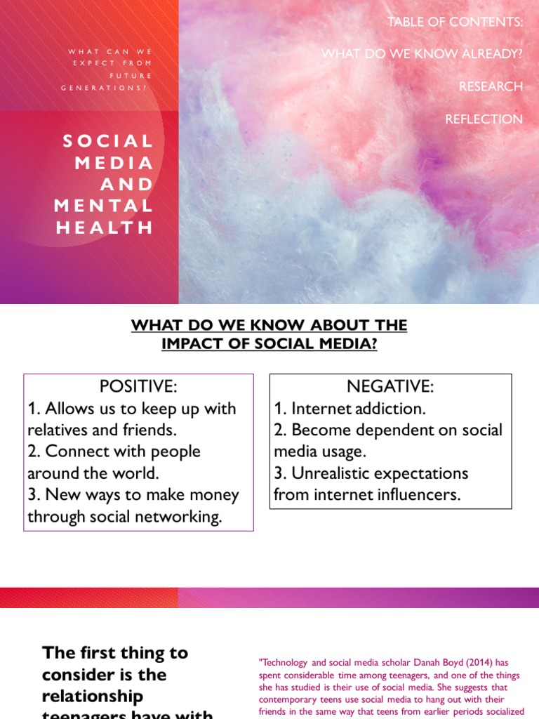 Social Media's Impact on Teen Mental Health | PDF | Social Media ...