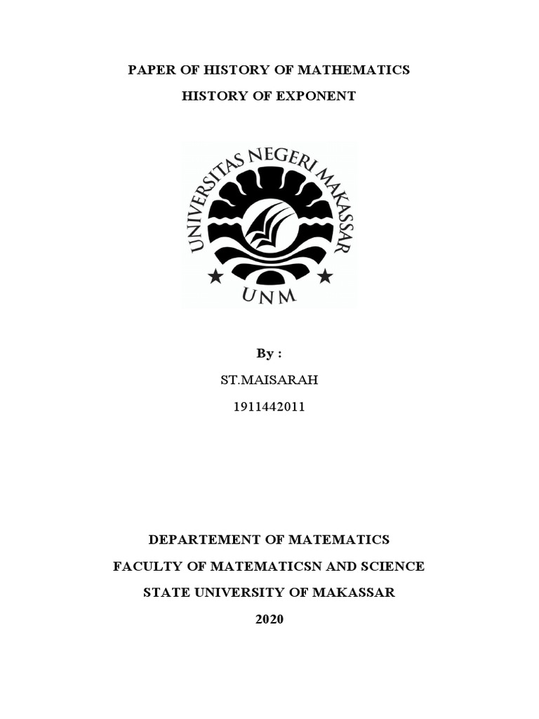 History of Exponents and Rabdologia | PDF | Exponentiation | Multiplication