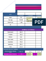 Planilha de ANTROPOMETRIA