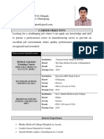 Resume of Kaji Mohiuddin: Career Objective