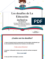 DESAFIOS DE LA EDUCACIÓN INCLUSIVA PRESENTACION