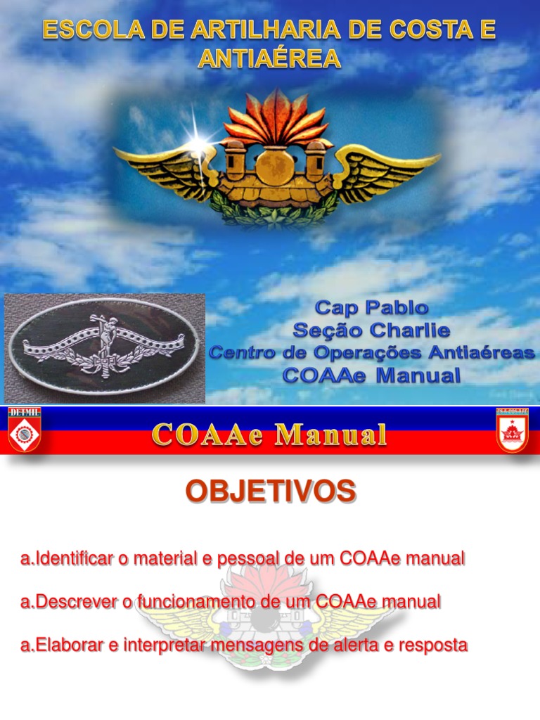 Funcionamento do COAAe Manual | PDF | Defesa antiaérea | Artilharia