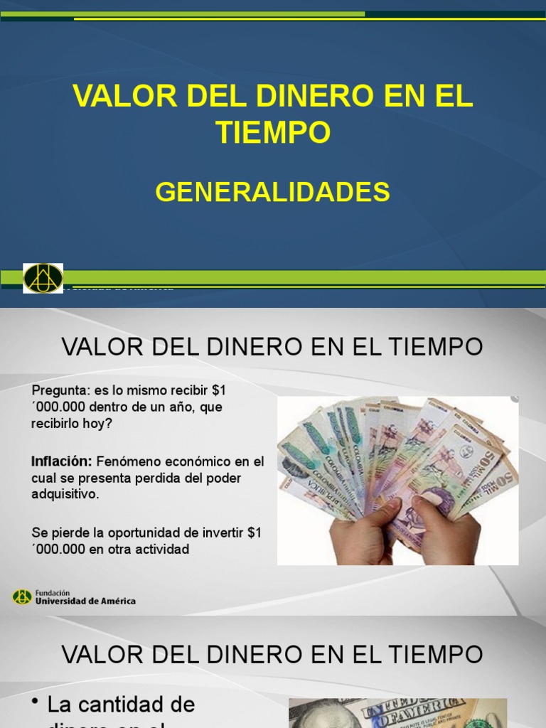 Valor Del Dinero en El Tiempo | PDF | Interés | Tasas de interés