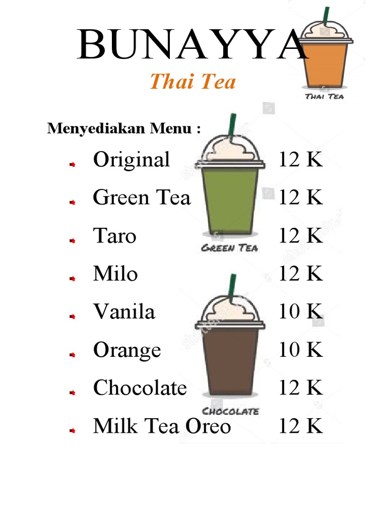 Bunayya Thai Tea | PDF
